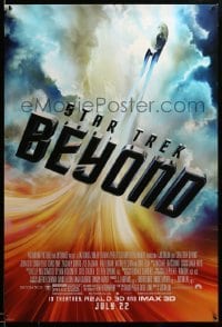 5r826 STAR TREK BEYOND advance DS 1sh '16 incredible image of the Starship Enterprise in flight!