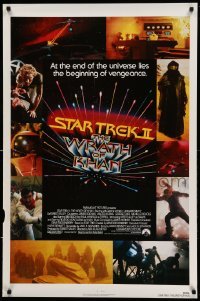 5r827 STAR TREK II 1sh '82 The Wrath of Khan, Leonard Nimoy, William Shatner, sci-fi sequel!