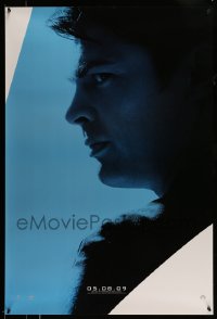 5r824 STAR TREK teaser 1sh '09 sci-fi reboot, close-up of Karl Urban as Dr. Bones McCoy!