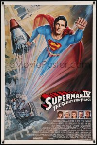 5r865 SUPERMAN IV int'l 1sh '87 great art of super hero Christopher Reeve by Daniel Goozee!