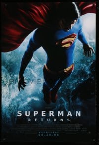 5r866 SUPERMAN RETURNS advance DS 1sh '06 Wednesday style, full-length image of Routh in space!