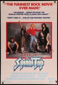 5r893 THIS IS SPINAL TAP 1sh '84 Rob Reiner rock & roll cult classic, great band portrait!