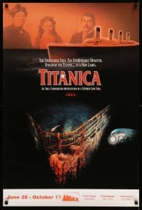 5r905 TITANICA IMAX 24x36 1sh '92 Leonard Nimoy narrates, cool image of ship's bow at depth!