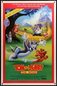5r907 TOM & JERRY THE MOVIE 1sh '92 cat & mouse, the world is a kinder, gentler place!