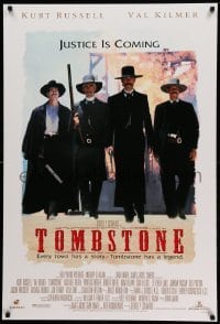 5r909 TOMBSTONE DS 1sh '93 Kurt Russell as Wyatt Earp, Val Kilmer as Doc Holliday