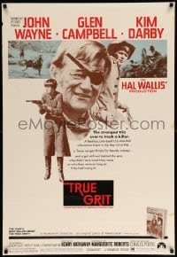 5r926 TRUE GRIT 1sh '69 John Wayne as Rooster Cogburn, Kim Darby, Glen Campbell