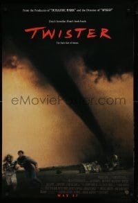 5r933 TWISTER int'l advance DS 1sh '96 May 17 style, Bill Paxton & Helen Hunt tornados!
