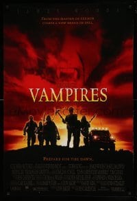 5r944 VAMPIRES 1sh '98 John Carpenter, James Woods, cool vampire hunter image!