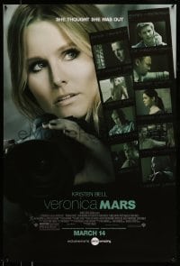 5r947 VERONICA MARS advance DS 1sh '14 close-up of sexy Kristen Bell in title role!
