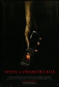 5r963 WHEN A STRANGER CALLS advance 1sh '06 Camille Belle, Tommy Flanagan, horror image!