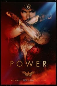 5r976 WONDER WOMAN teaser DS 1sh '17 sexiest Gal Gadot in title role/Diana Prince, Power!