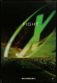 5r981 X-FILES style A teaser DS 1sh '98 David Duchovny, Gillian Anderson, Fight the Future!