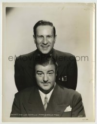 5s036 ABBOTT & COSTELLO 8x10.25 still '40s great smiling portrait of the legendary comedy team!