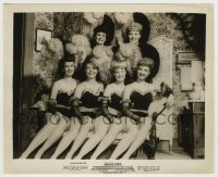 5s037 ABILENE TOWN 8.25x10 still '46 great posed portrait of six sexy showgirls in costume!