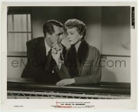 5s042 AFFAIR TO REMEMBER 8.25x10 still '57 c/u of Cary Grant & Deborah Kerr holding hands on boat!