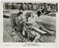 5s043 AFFAIR TO REMEMBER 8.25x10 still '57 Cary Grant & Deborah Kerr relaxing on ship's deck!
