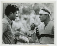 5s069 APPALOOSA candid 8.25x10 still '66 Marlon Brando confers with director Sidney J. Furie!