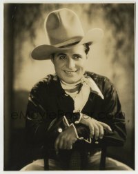 5s110 BOB CURWOOD deluxe 7.5x9.5 still '20s smiling portrait of the Romanian cowboy by Freulich!