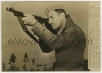 5s170 CLARK GABLE 7.75x10.75 news photo '43 as Tommy gunner First Lieutenant in World War II!