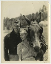 5s171 CLARK GABLE/CAROLE LOMBARD 8x10 still '40s legendary Hollywood couple relaxing on his ranch!