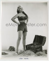 5s174 CLEO MOORE 8x10 still '50 in sexiest skimpy pirate costume by treasure chest by Bachrach!