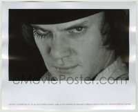 5s176 CLOCKWORK ORANGE deluxe 8x10 still '72 intense super close up of Malcolm McDowell, Kubrick!