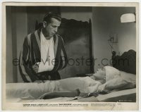 5s206 DEAD RECKONING 8x10.25 still '47 Humphrey Bogart looks down at wounded Lizabeth Scott!