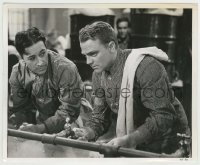 5s245 EACH DAWN I DIE 8.25x10 still '39 c/u of convicts James Cagney & George Raft washing up!