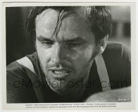 5s249 EASY RIDER 8.25x10 still '69 super close up of worried Jack Nicholson, motorcycle classic!