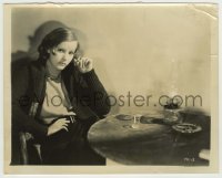 5s059 ANNA CHRISTIE 8x10 still R50s Greta Garbo sitting by table with empty drink!