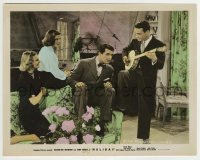 5s009 HOLIDAY color-glos 8x10 still '38 Katharine Hepburn, Cary Grant, Barnes, Ayres playing banjo!