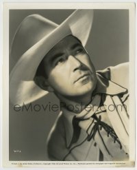 5s421 JOHNNY MACK BROWN 8x10 still '40 head & shoulders close up of the Universal cowboy star!