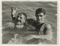 5s423 JOHNNY WEISSMULLER 6.5x8.5 news photo '28 when he was Olympic swimming champ, before acting!