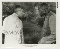 5s427 JUDGE PRIEST 8.25x10 still '34 great close up of Will Rogers staring at Stepin Fetchit!