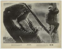 5s448 KING KONG 8x10.25 still R52 great special effects image of dinosaur attacking man in tree!