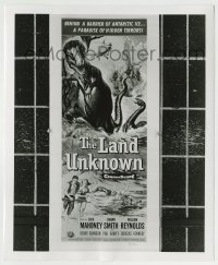 5s464 LAND UNKNOWN 8.25x10 still '57 great Ken Sawyer art used for the insert poster!