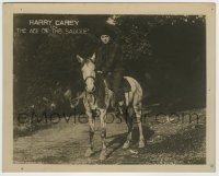 5s038 ACE OF THE SADDLE 8x10 LC '19 best portrait of cowboy Harry Carey sitting on his horse, lost!