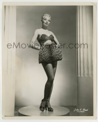 5s484 LILI ST. CYR 8.25x10 still '54 full-length in sexiest skimpy stripper outfit by John Reed!
