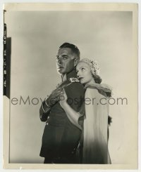 5s510 LOVE 8x10 still '27 great image of Greta Garbo with John Gilbert in uniform!