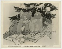 5s615 NIGHT BEFORE CHRISTMAS 8.25x10 still '42 angry Tom gets How To Catch Mice book from Jerry!