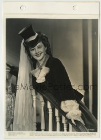 5s630 OLIVIA DE HAVILLAND 8x11 key book still '41 on stairs in They Died with Their Boots On!