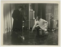 5s660 PEARL OF DEATH 7.75x10 still '44 Rondo Hatton stands over Basil Rathbone as Sherlock Holmes!