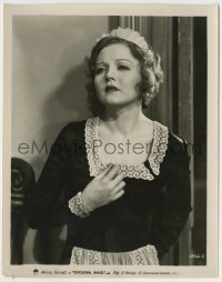 5s664 PERSONAL MAID 8.25x10 still '31 close up of pretty Nancy Carroll looking worried!