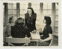 5s681 PRIVATE AFFAIRS 8x10 still '40 Nancy Kelly smiling with three other pretty women at table!