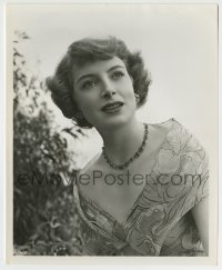 5s698 QUO VADIS 8x10 key book still '51 beautiful Deborah Kerr wearing flower print dress!