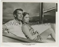 5s734 REVOLT OF MAMIE STOVER 8.25x10 still '56 c/u of sexy Joan Leslie & Richard Egan in boat!