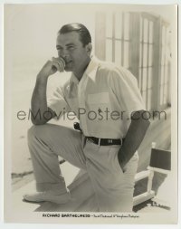 5s736 RICHARD BARTHELMESS 8x10 still '30s great c/u of the leading man looking over the ocean!