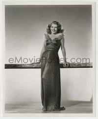 5s744 RITA HAYWORTH 8.25x10 still '46 full-length in sexy leaf dress from Down to Earth by Scott!