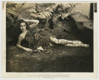 5s755 ROAD TO ZANZIBAR 8x10 key book still '41 sexy naked Dorothy Lamour covered only by leaves!