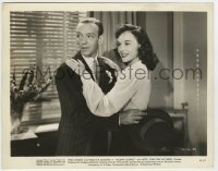 5s786 SECOND CHORUS 8x10.25 still '40 great c/u of Fred Astaire & sexy Paulette Goddard hugging!